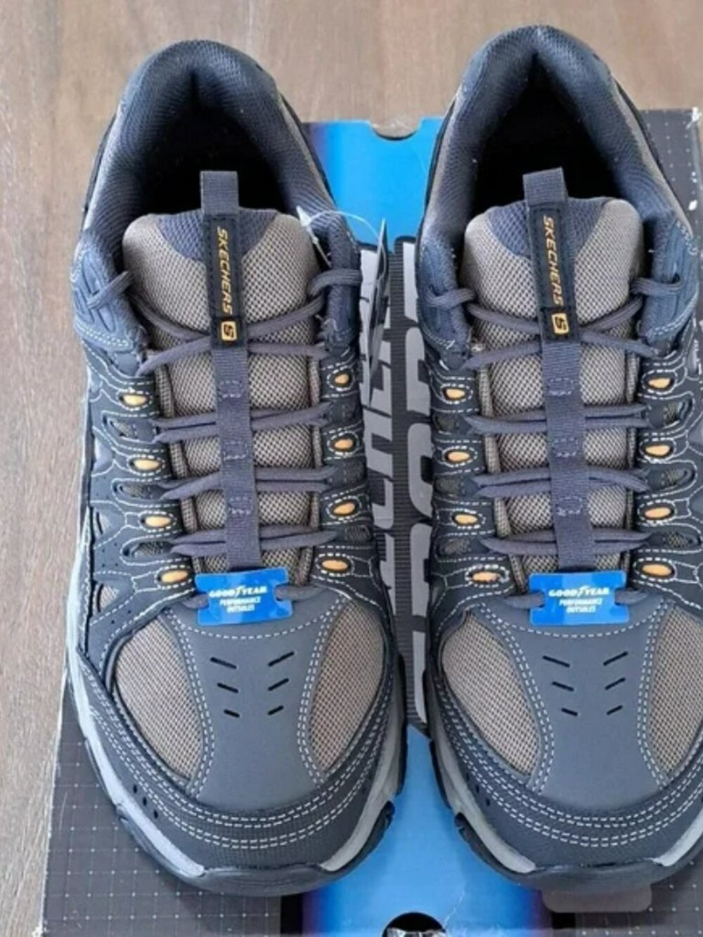 Skechers After Burn M.Fit 2.0 - Color: Charcoal / Gold - Size: Men 13 - Picture 9 of 10